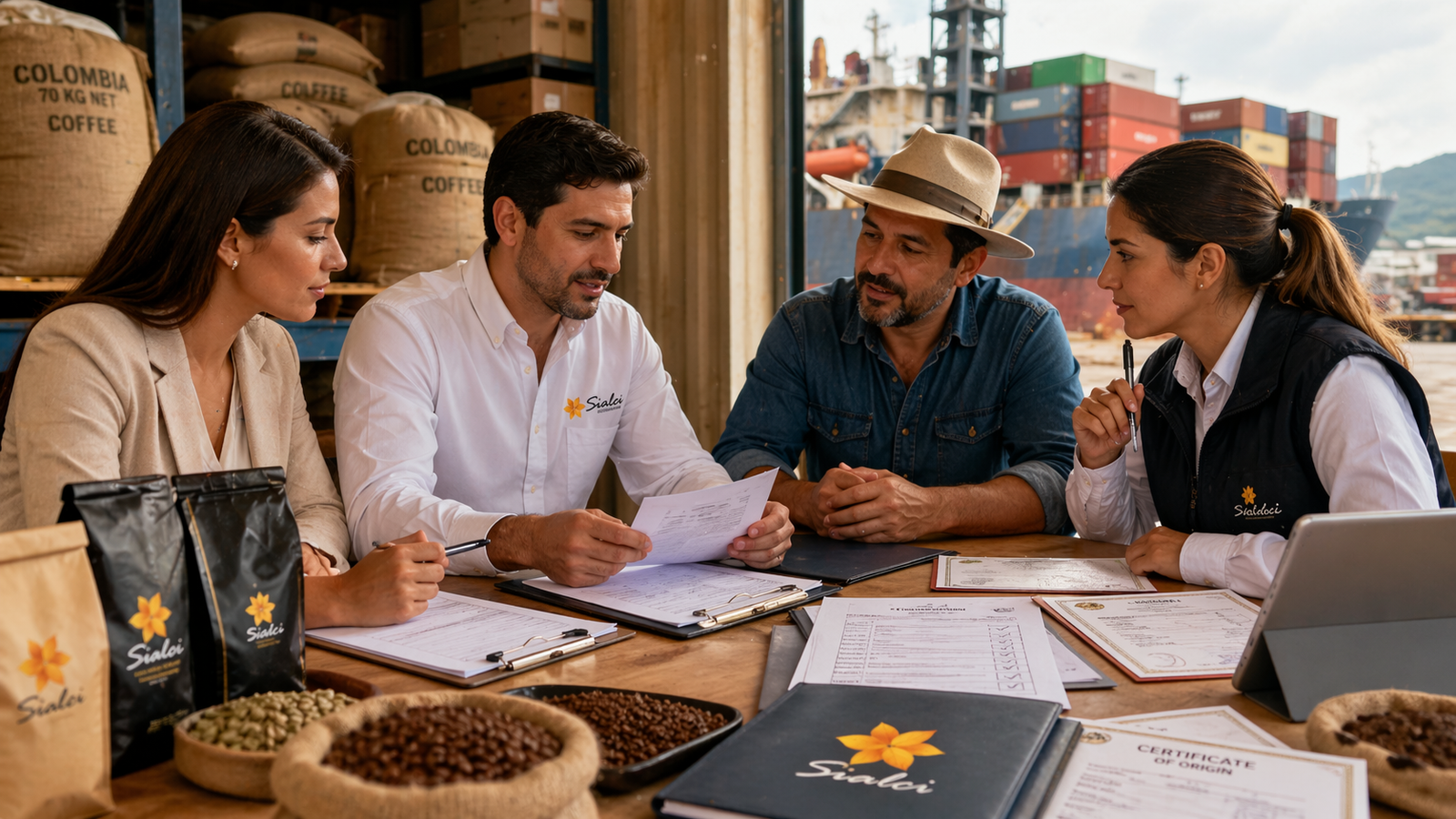 asesoría en requisitos de exportación, articulación con la cadena cafetera
